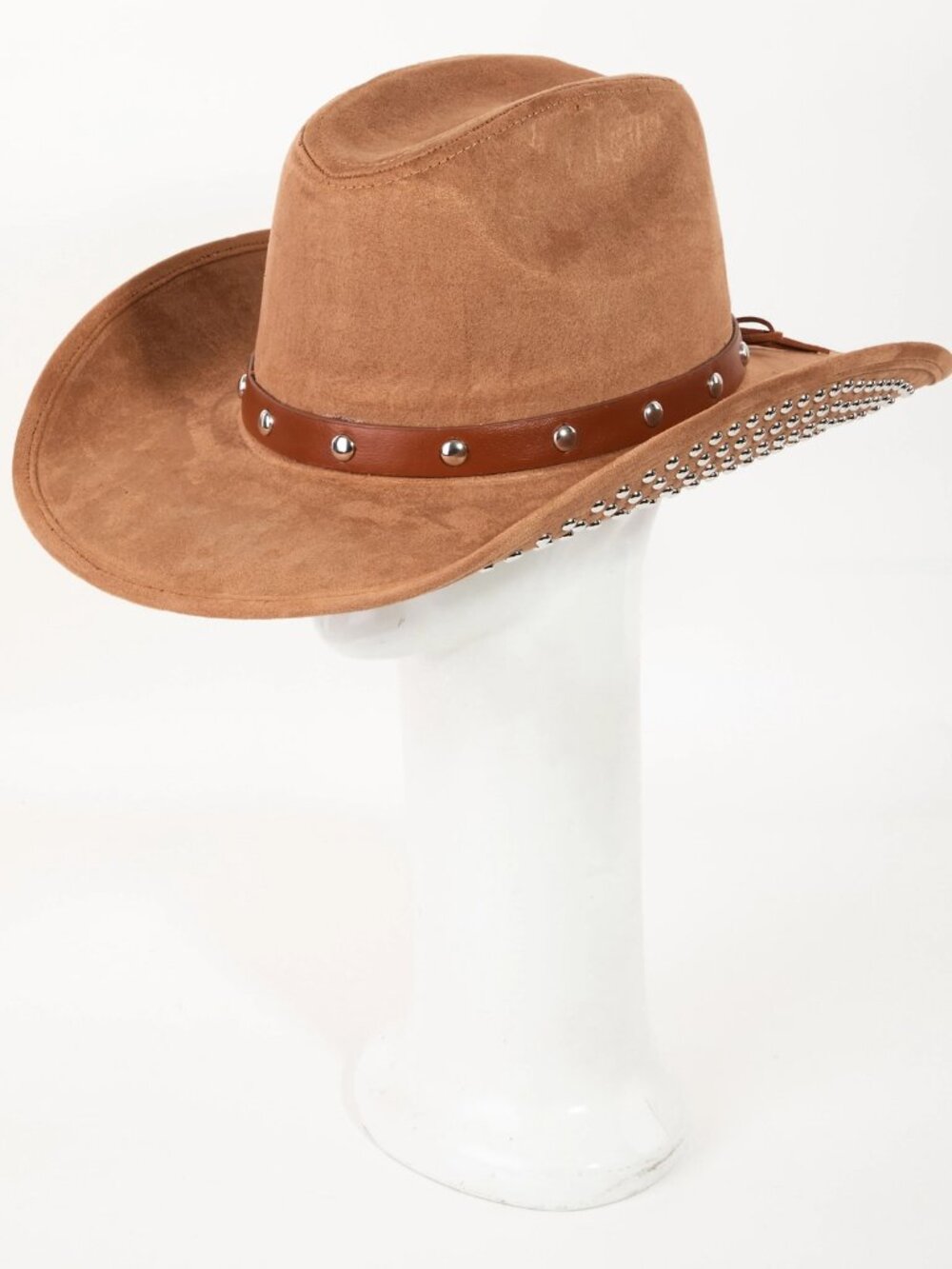 Trendy Studded Brim Cowboy Hat